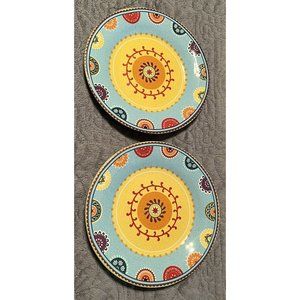 222 Fifth Kaleidoscope Bread/ Small Plate (Set of 2)